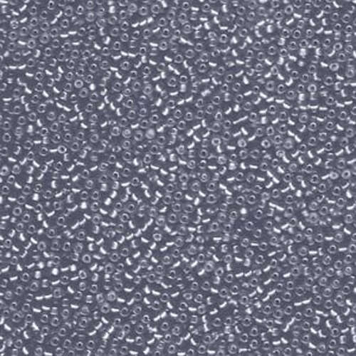 Miyuki 15/0 Rocaille Bead - 15-91657 - Semi Matte Silver Lined Grey