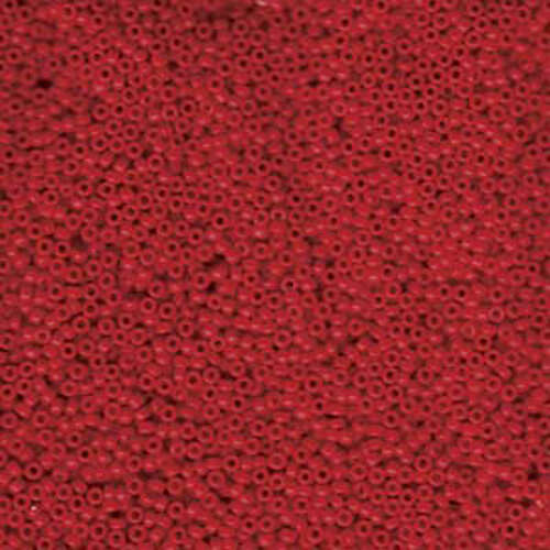 Miyuki 15/0 Rocaille Bead - 15-91684 - Matte Opaque Red