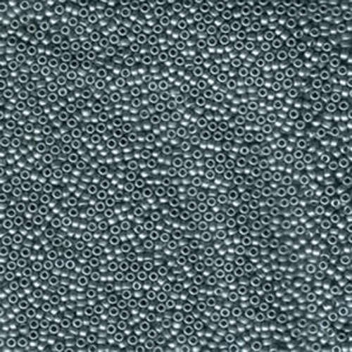 Miyuki 15/0 Rocaille Bead - 15-91685 - Matte Opaque Blue Grey