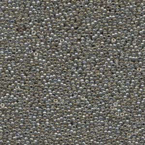Miyuki 15/0 Rocaille Bead - 15-91881 - Transparent Grey Gold Luster