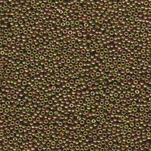 Miyuki 15/0 Rocaille Bead - 15-91897 - Opaque Olive AB