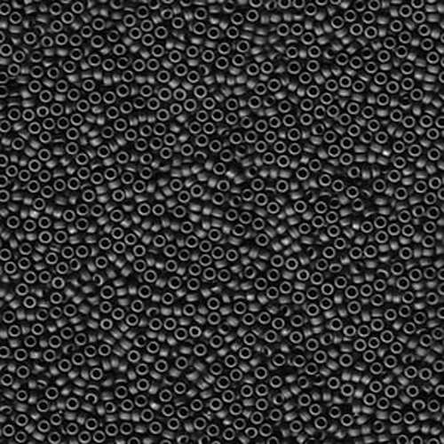 Miyuki 15/0 Rocaille Bead - 15-92001 - Matte Opaque Gunmetal