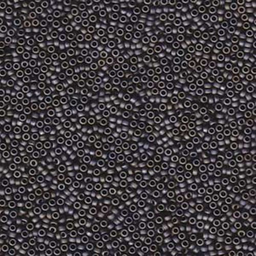 Miyuki 15/0 Rocaille Bead - 15-92002 - Matte Opaque Metallic Silver Grey