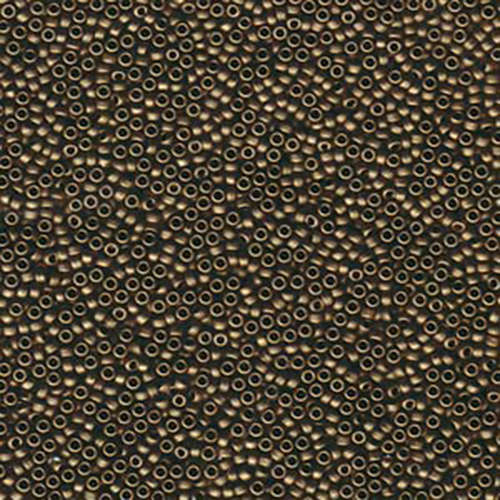 Miyuki 15/0 Rocaille Bead - 15-92006 - Matte Metallic Dark Bronze