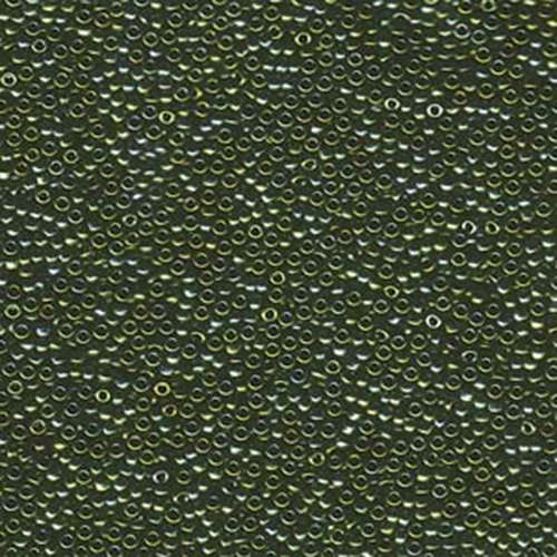 Miyuki 15/0 Rocaille Bead - 15-92008 - Matte Metallic Green Iris