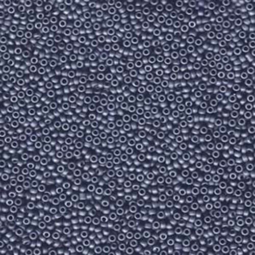 Miyuki 15/0 Rocaille Bead - 15-92075 - Matte Metallic Cobalt Blue