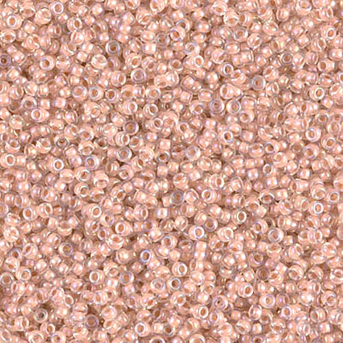 Miyuki 15/0 Rocaille Bead - 15-92199 - Beige Lined Crystal AB