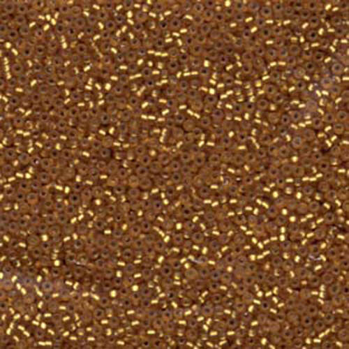 Miyuki 15/0 Rocaille Bead - 15-92422F - Matte Silver Lined Topaz