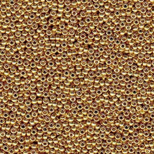 Miyuki 15/0 Rocaille Bead - 15-94202 - Duracoat Galvanized Gold