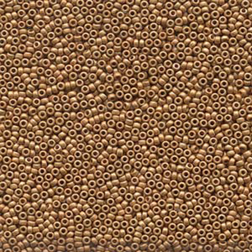 Miyuki 15/0 Rocaille Bead - 15-94203F - Duracoat Galvanized Matte Yellow Gold