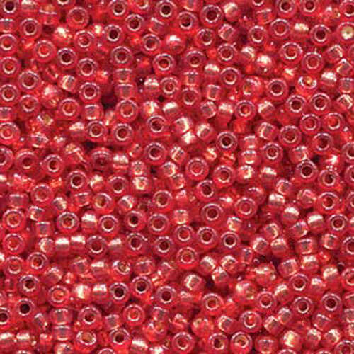 Miyuki 15/0 Rocaille Bead - 15-94234 - Duracoat Silver Lined Dyed Watermelon