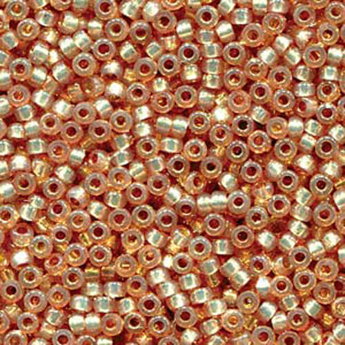 Miyuki 15/0 Rocaille Bead - 15-94243 - Duracoat Silver Lined Dyed Topaz Gold