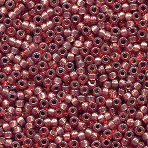 Miyuki 15/0 Rocaille Bead - 15-94245 - Duracoat Silver Lined Dyed Nutmeg