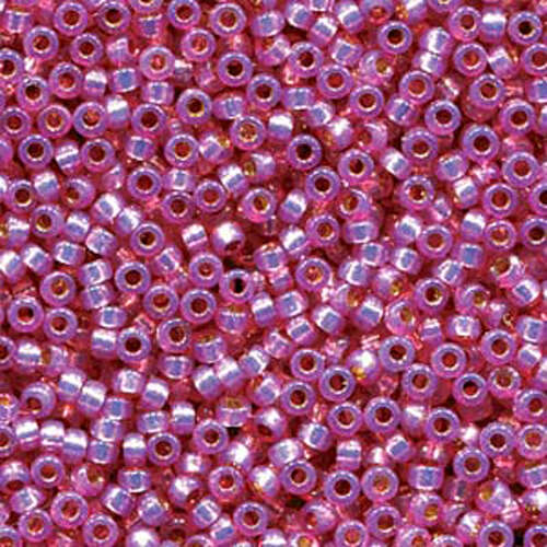 Miyuki 15/0 Rocaille Bead - 15-94246 - Duracoat Silver Lined Dyed Lilac