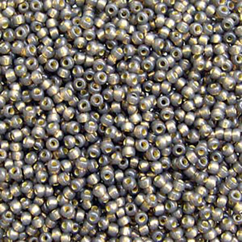 Miyuki 15/0 Rocaille Bead - 15-94250 - Duracoat Silver Lined Dyed Taupe