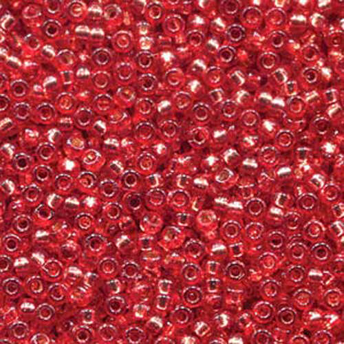 Miyuki 15/0 Rocaille Bead - 15-94265 - Duracoat Silver Lined Dyed Orange