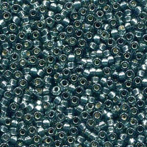 Miyuki 15/0 Rocaille Bead - 15-94275 - Duracoat Silver Lined Dyed Dark Green
