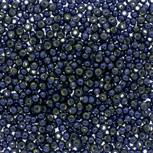 Miyuki 15/0 Rocaille Bead - 15-94282 - Silver Lined Dark Navy Blue