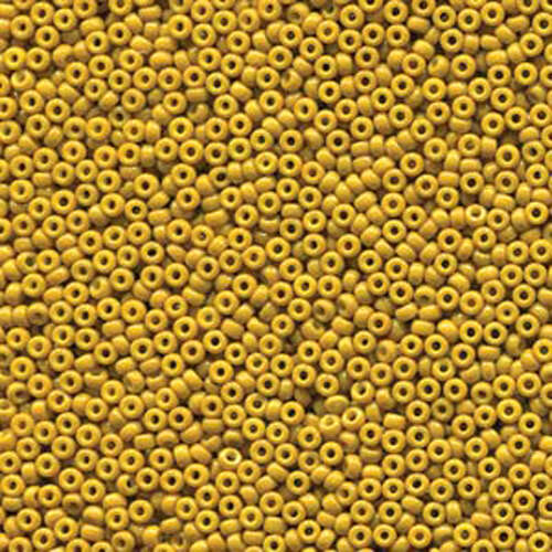 Miyuki 15/0 Rocaille Bead - 15-94456 - Duracoat Opaque Dyed Light Olve