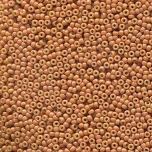 Miyuki 15/0 Rocaille Bead - 15-94457 - Duracoat Opaque Dyed Creamy Coral