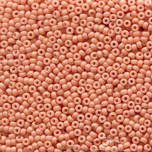 Miyuki 15/0 Rocaille Bead - 15-94461 - Duracoat Opaque Dyed Baby Pink