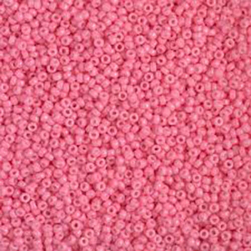 Miyuki 15/0 Rocaille Bead - 15-94467 - Duracoat Opaque Dyed Party Pink