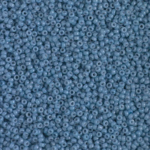 Miyuki 15/0 Rocaille Bead - 15-94482 - Duracoat Opaque Dyed Faded Denim