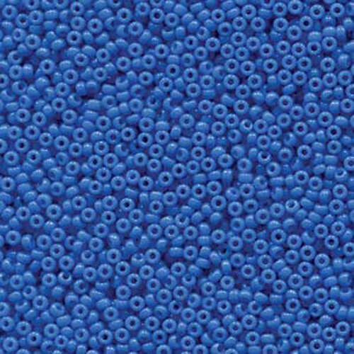Miyuki 15/0 Rocaille Bead - 15-94484 - Duracoat Opaque Dyed Bright Blue