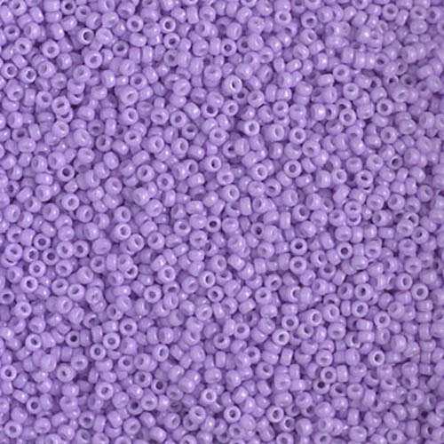Miyuki 15/0 Rocaille Bead - 15-94488 - Duracoat Opaque Dyed Pale Purple