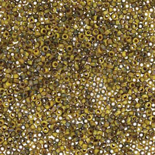 Miyuki 15/0 Rocaille Bead - 15-94512 - Picasso Opaque Yellow