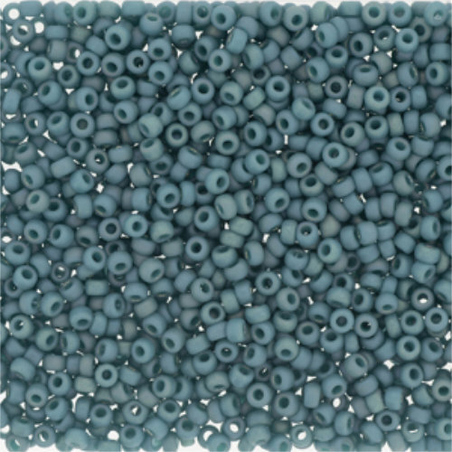 Miyuki 15/0 Rocaille Bead - 15-94702 - Frost Opaque Glaze Rainbow Peacock