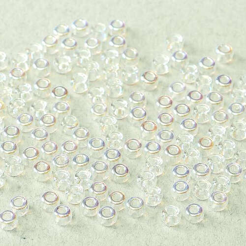 Miyuki 15/0 Rocaille Bead - 55009 - Crystal AB (00030-28701)