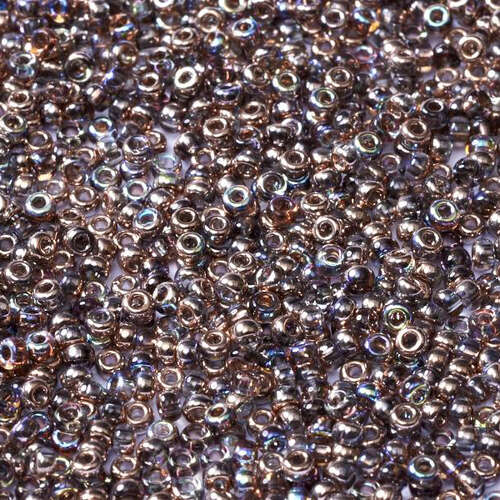 Miyuki 15/0 Rocaille Bead - 55020 - Crystal Copper Rainbow (00030-98533) - 10gm Tube