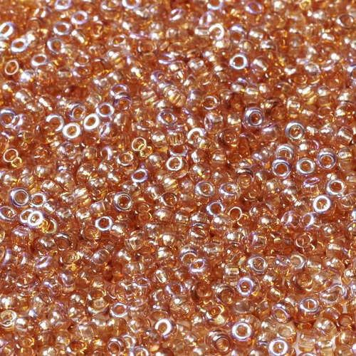 Miyuki 15/0 Rocaille Bead - 55022 - Crystal Orange Rainbow (00030-98535) - 10gm Tube