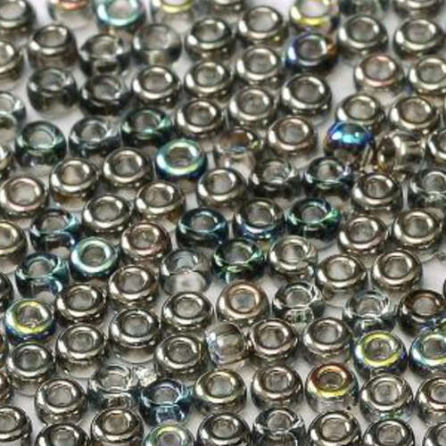Miyuki 15/0 Rocaille Bead - 55024 - Crystal Graphite Rainbow (00030-98537) - 10gm Tube