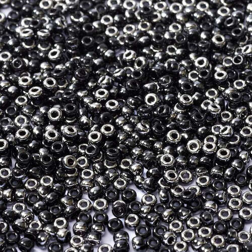 Miyuki 15/0 Rocaille Bead - 55037 - Black Chrome (23980-27401) - 10gm Tube