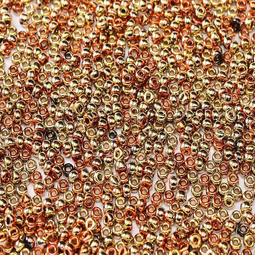 Miyuki 15/0 Rocaille Bead - 55041 - Black California Gold Rush (23980-98542)