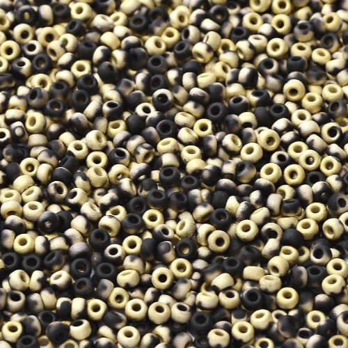 Miyuki 15/0 Rocaille Bead - 55044 - Black Amber Matted (23980-26471)