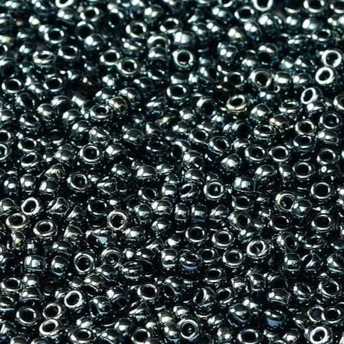 Miyuki 15/0 Rocaille Bead - 55093 - Black Celsian Full (23980-22500) - 10gm Tube