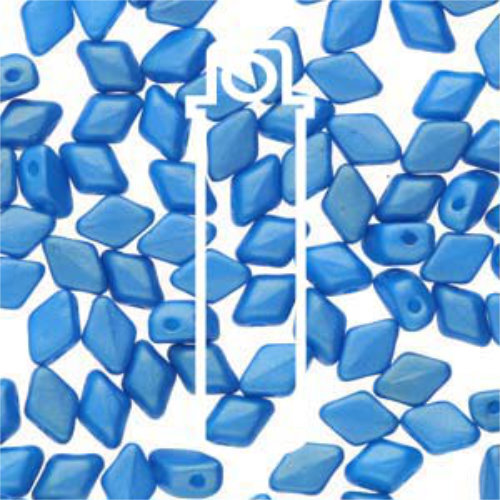 Mini Gem Duo 6mm x 4mm - GD6402010-24108 - Gold Shine Dark Cyan - 8.5gm Tube