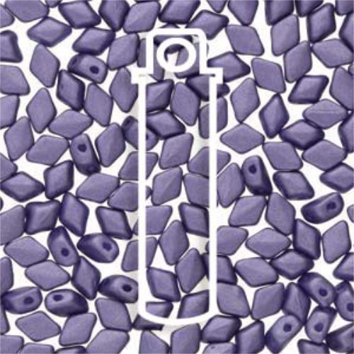 Mini Gem Duo 6mm x 4mm - GD6402010-29425 - Matte Metallic Violet - 8.5gm Tube