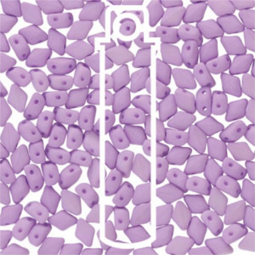 Mini Gem Duo 6mm x 4mm - GD6402010-92945 - Matte Bondeli Purple - 8.5gm Tube