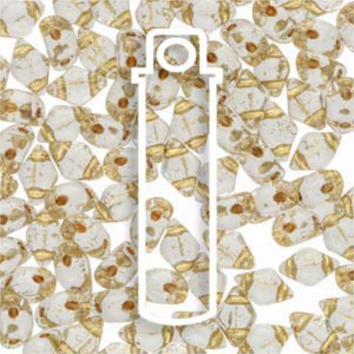 Mini Gem Duo 6mm x 4mm - GD6400030-68106 - Crystal Bronze Lined - 8.5gm Tube