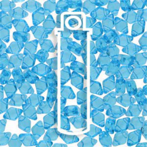 Mini Gem Duo 6mm x 4mm - GD6460020 - Aquamarine - 8.5gm Tube