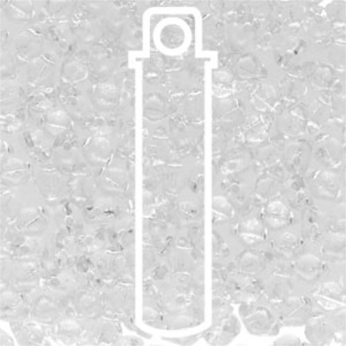 Mini Gem Duo 6mm x 4mm - GD6400030-81800 - Crystal Silver Lined - 8.5gm Tube