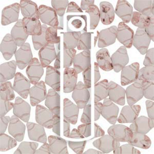 Mini Gem Duo 6mm x 4mm - GD6470120 - Rosaline - 8.5gm Tube