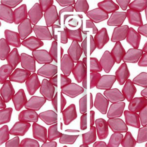 Mini Gem Duo 6mm x 4mm - GD6402010-24005 - Pearl Shine Light Fuchsia - 8.5gm Tube
