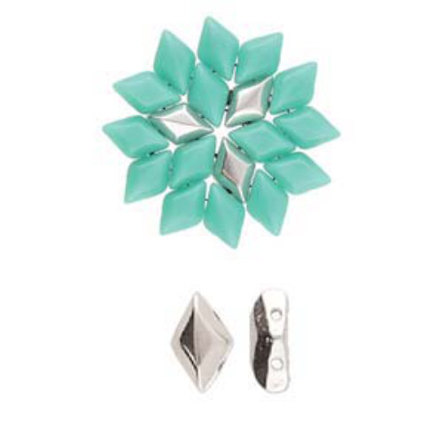 Lagada - Gem Duo Bead Substitute - Antique Silver  CYM-GD-013718-SP