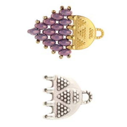 Vori - Super Duo Bead Ending - Antique Silver  CYM-SD-013804-SP