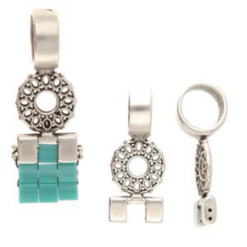 Dionisos - Tila Bead Bail - Antique Silver  CYM-TL-013816-SP